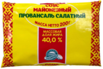 Соус майонезный "Провансаль салатный" м.д.ж. 40%